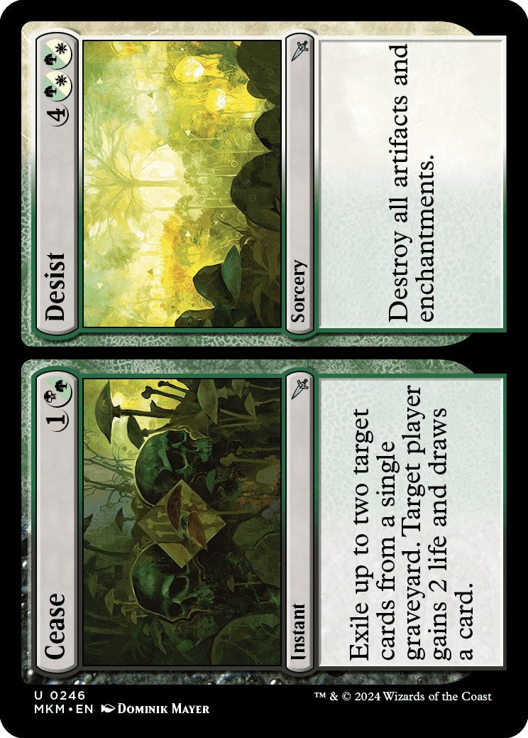 Cease // Desist (246) [MKM] - MTG Single
