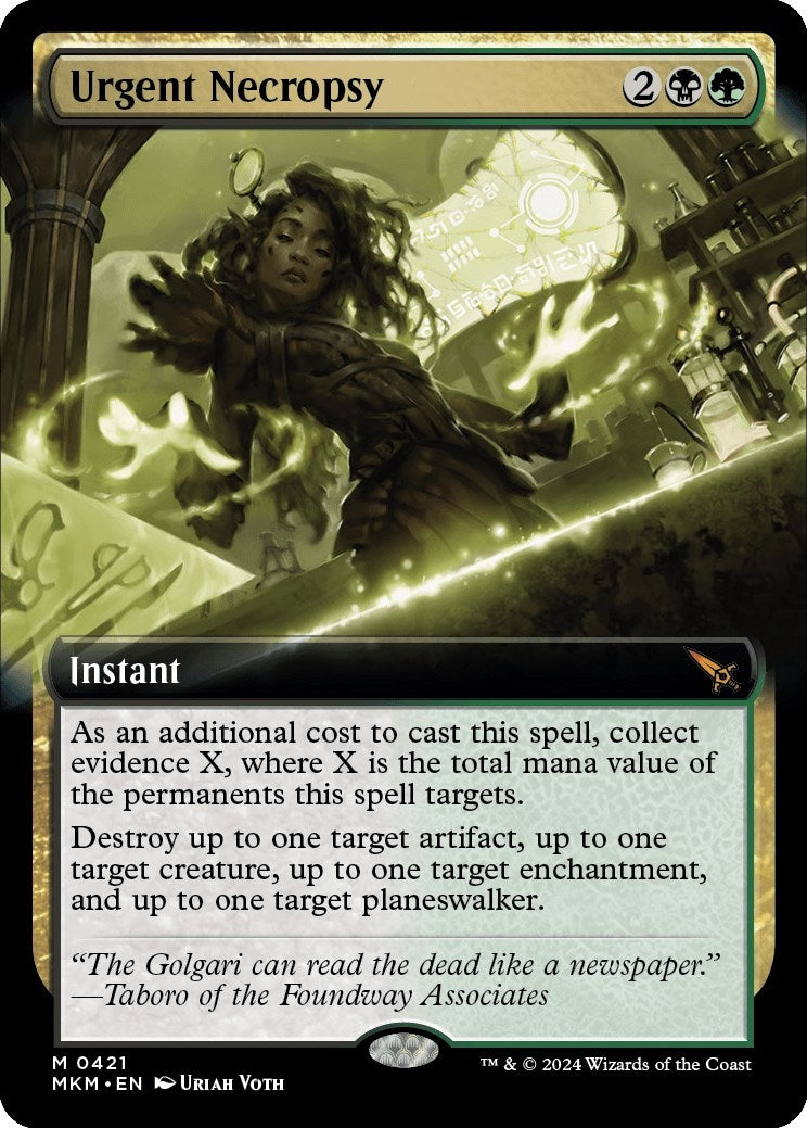 Urgent Necropsy (Extended Art) (421) [MKM] - MTG Single