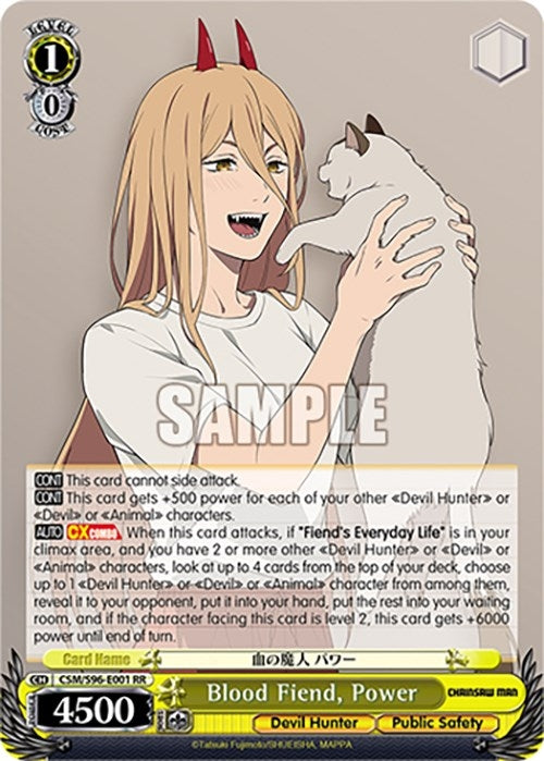 Blood Fiend Power (96001) [CSM] - Weiss Schwarz Single
