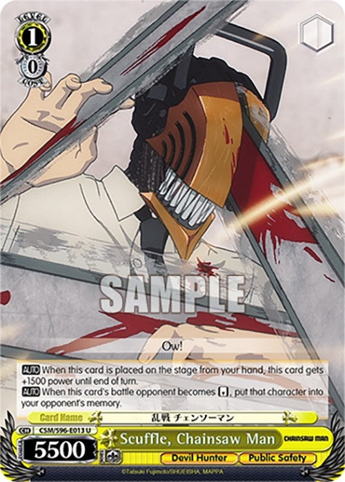 Scuffle Chainsaw Man (96013) [CSM] - Weiss Schwarz Single