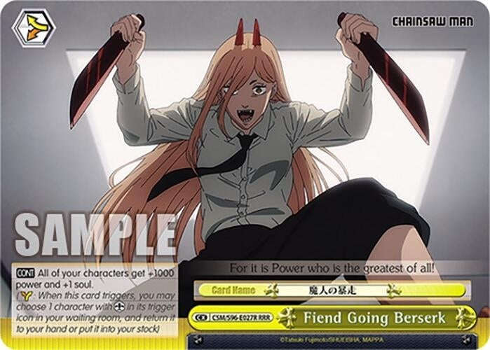 Fiend Going Berserk (RRR) (96027) [CSM] - Weiss Schwarz Single