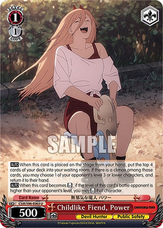 Childlike Fiend Power (96063) [CSM] - Weiss Schwarz Single