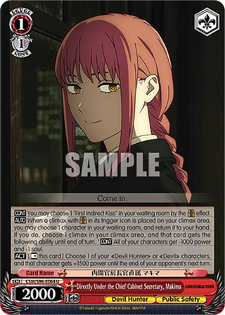 Directly Under the Chief Cabinet Secretary Makima (96064) [CSM] - Weiss Schwarz Single