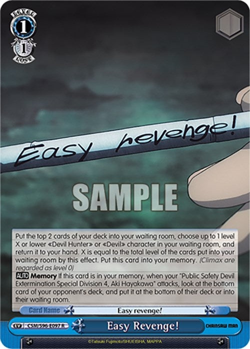 Easy Revenge! (96097) [CSM] - Weiss Schwarz Single