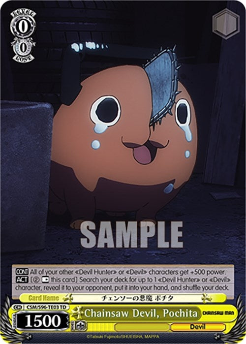 Chainsaw Devil Pochita (9603) [CSM] - Weiss Schwarz Single