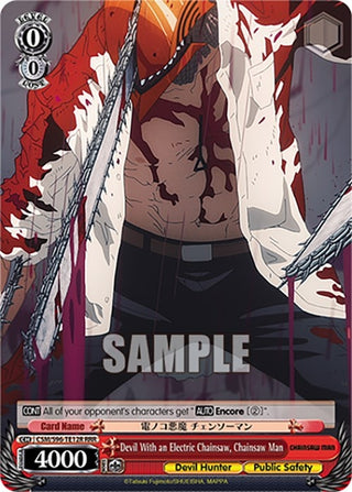 Devil With an Electric Chainsaw Chainsaw Man (RRR) (9612) [CSM] - Weiss Schwarz Single