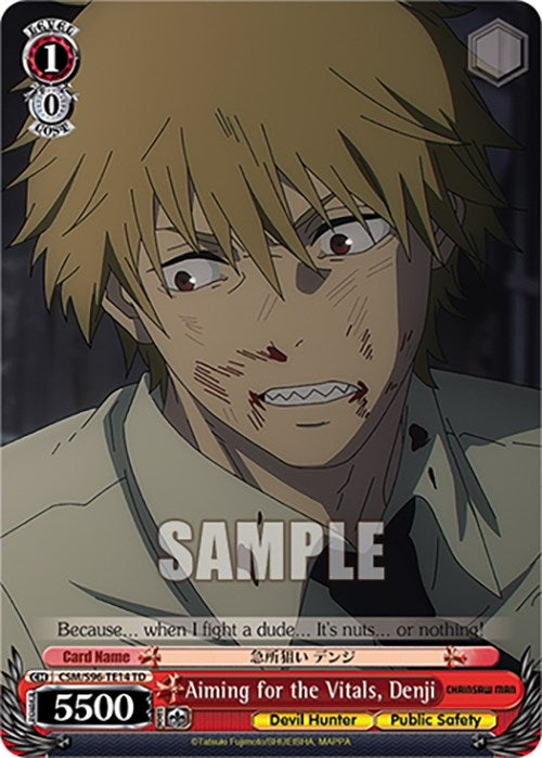 Aiming for the Vitals Denji (9614) [CSM] - Weiss Schwarz Single