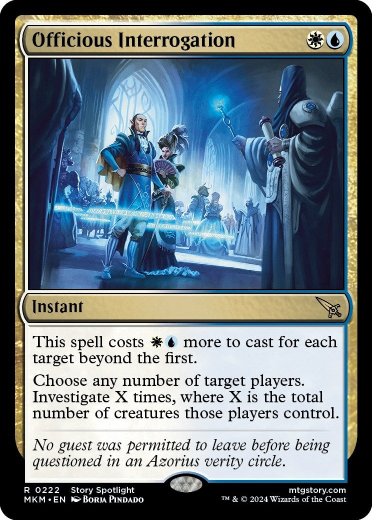 Officious Interrogation (222) [MKM] - MTG Single