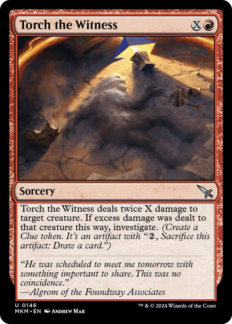 Torch the Witness (a) (146) [MKM] - MTG Single