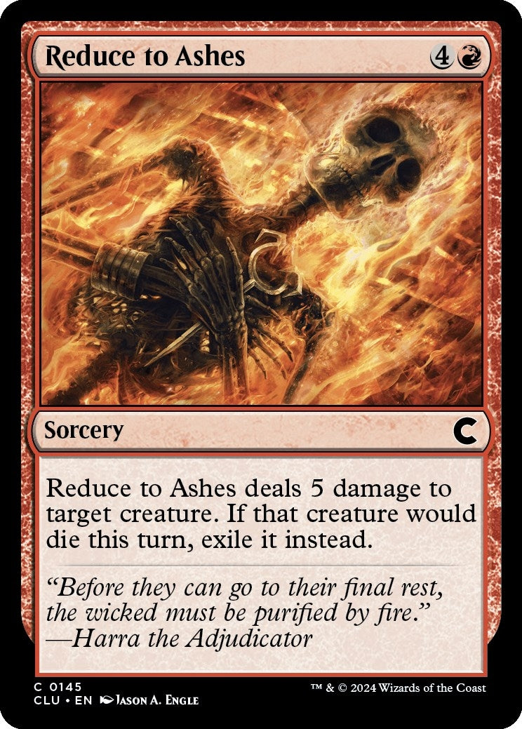 Reduce to Ashes (145) [CLU] - MTG Single