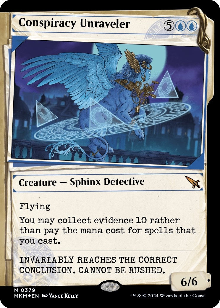 Conspiracy Unraveler (Showcase) (Invisible Ink) (379) [MKM] - MTG Single
