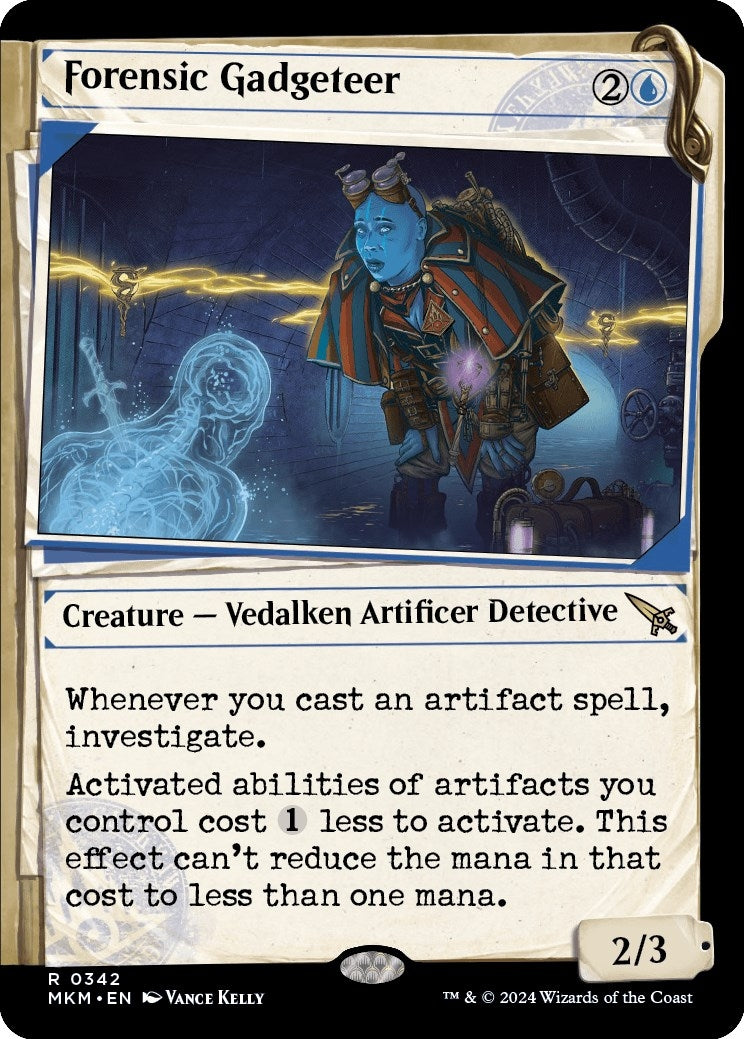 Forensic Gadgeteer (Showcase) (342) [MKM] - MTG Single