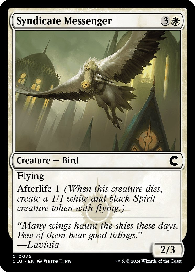 Syndicate Messenger (75) [CLU] - MTG Single