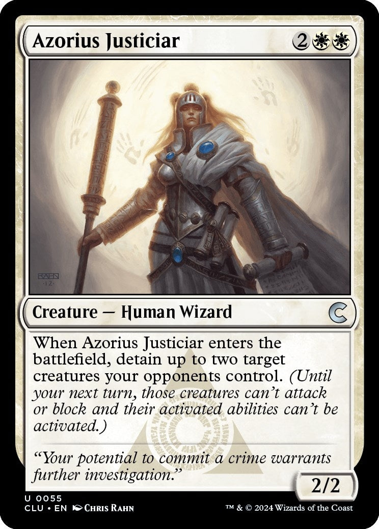 Image for Azorius Justiciar (55) (Ravnica: Clue Edition) - Magic: The Gathering