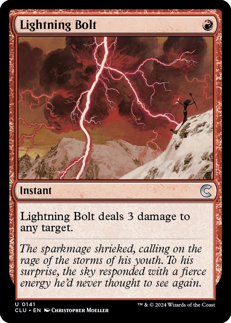 Lightning Bolt (141) [CLU] - MTG Single