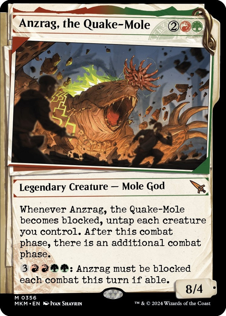 Anzrag the Quake-Mole (Showcase) (356) [MKM] - MTG Single