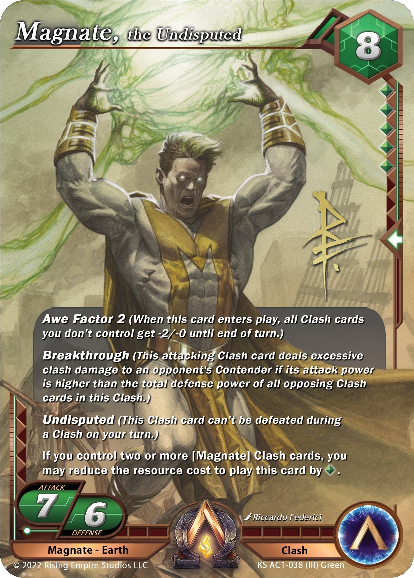 Magnate the Undisputed (Iconic Rare) (1038) [KS AC1] - Alpha Clash Single
