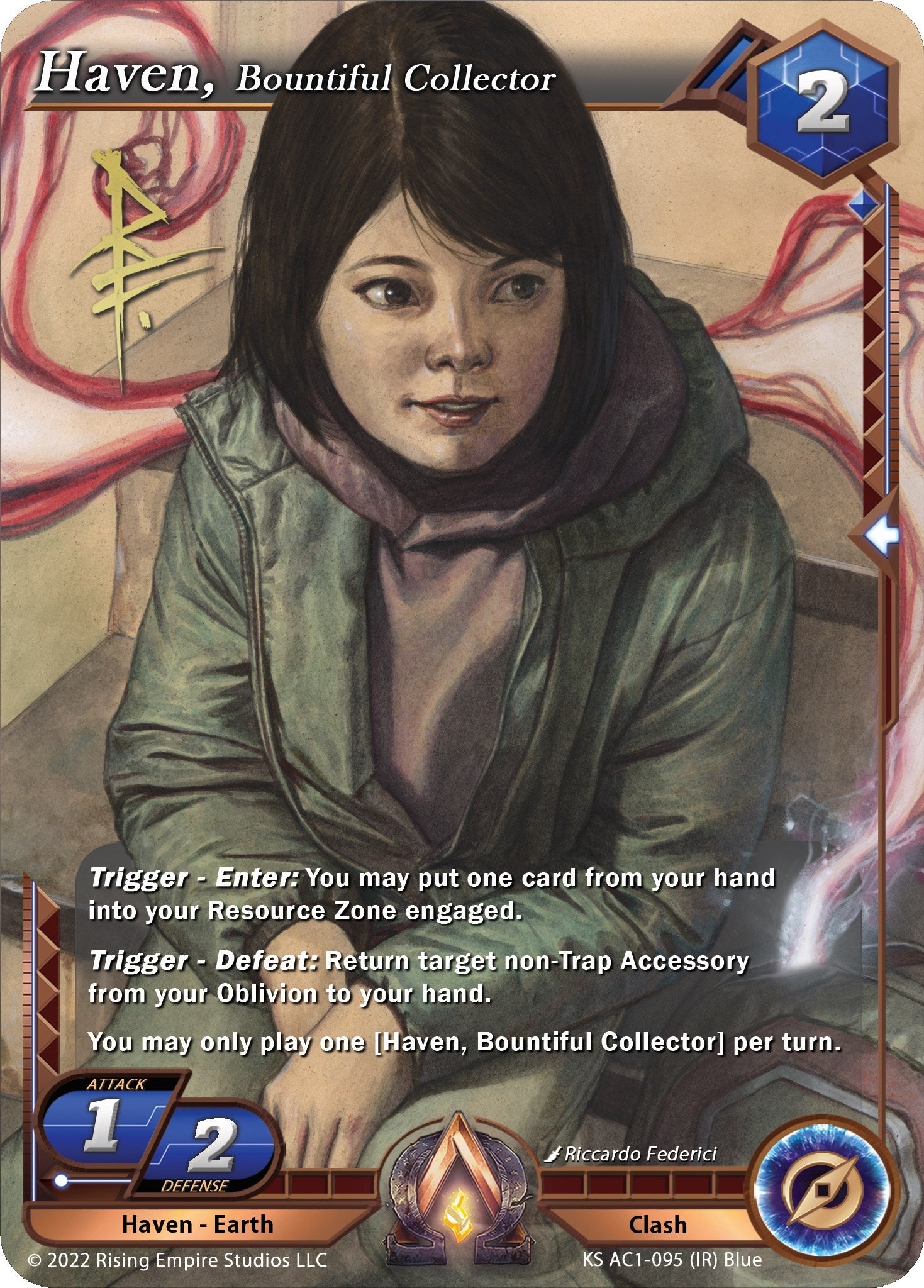 Haven Bountiful Collector (Iconic Rare) (1095) [KS AC1] - Alpha Clash Single