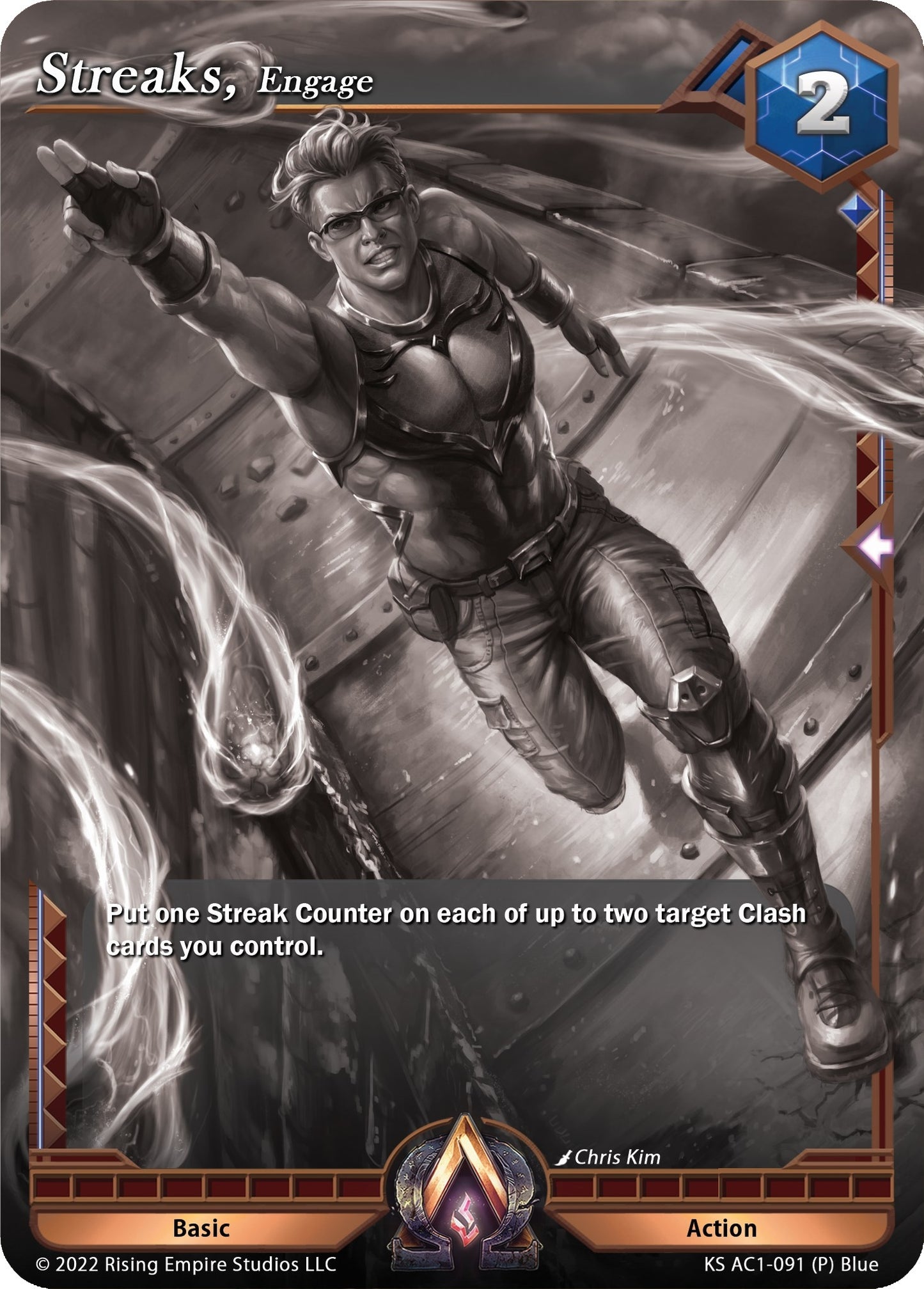 Streaks Engage (Monochrome Promo) (1091) [KS AC1] - Alpha Clash Single