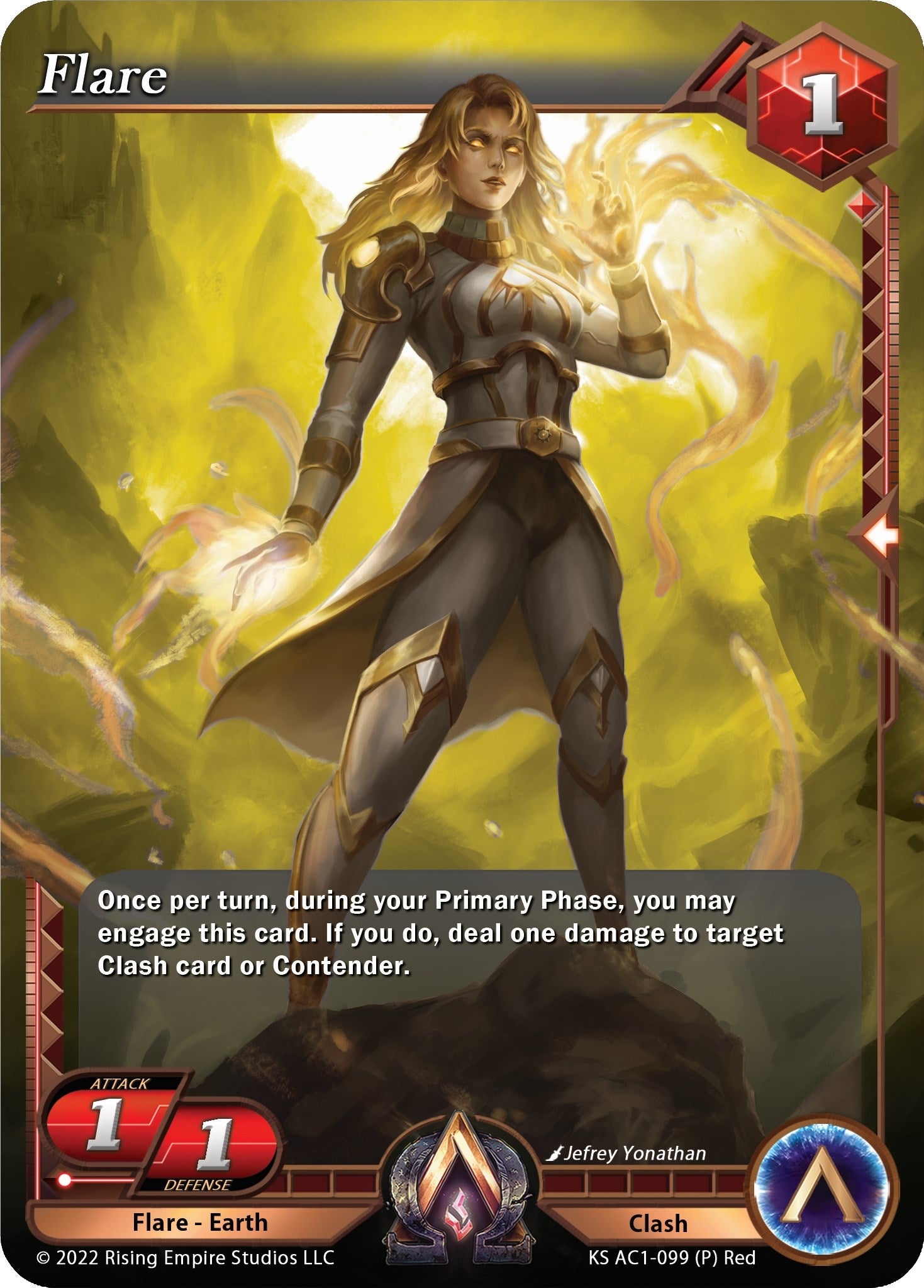 Flare (Stretch Goal Promo) (1099) [KS AC1] - Alpha Clash Single