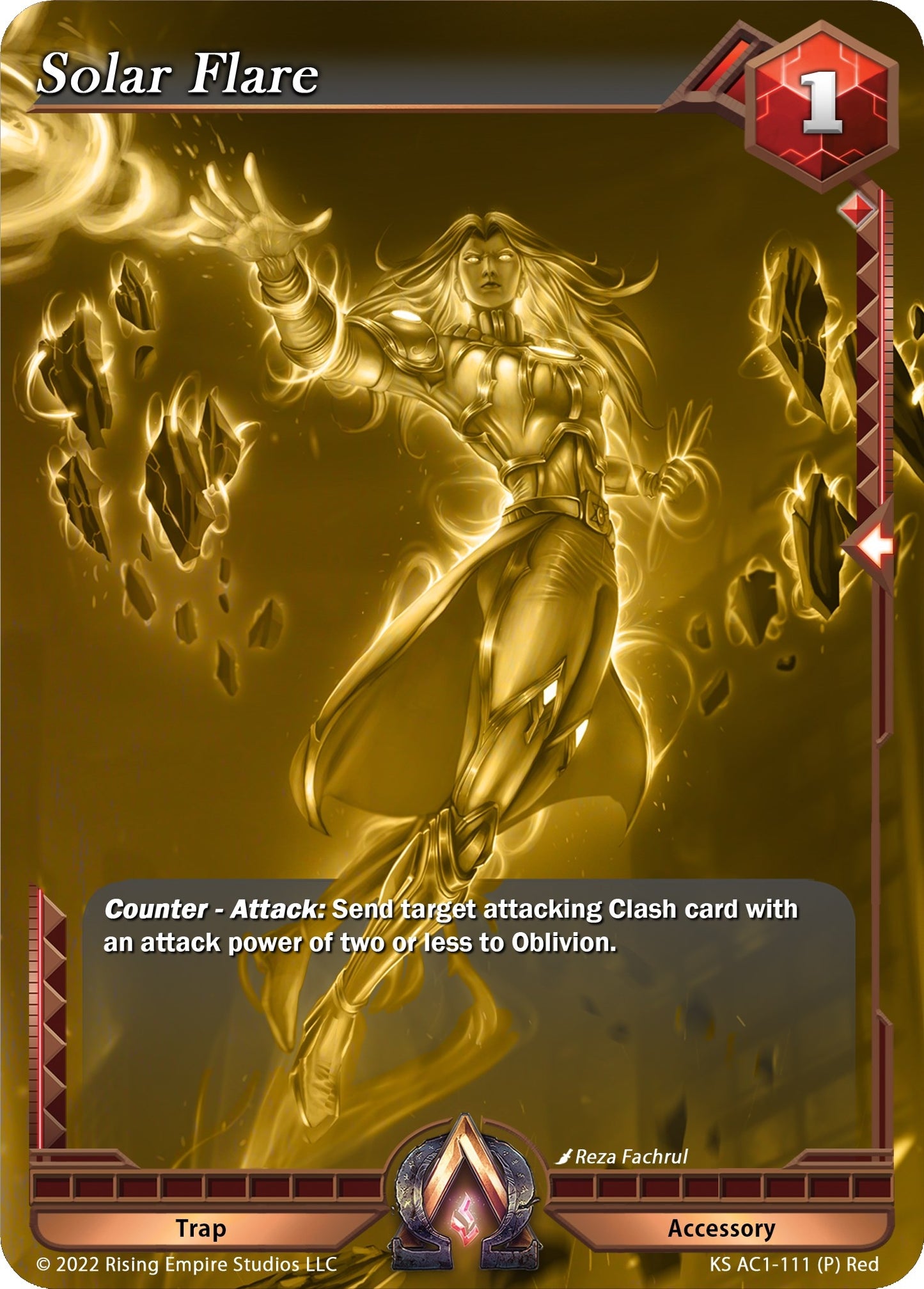 Solar Flare (Gold Foil Promo) (1111) [KS AC1] - Alpha Clash Single