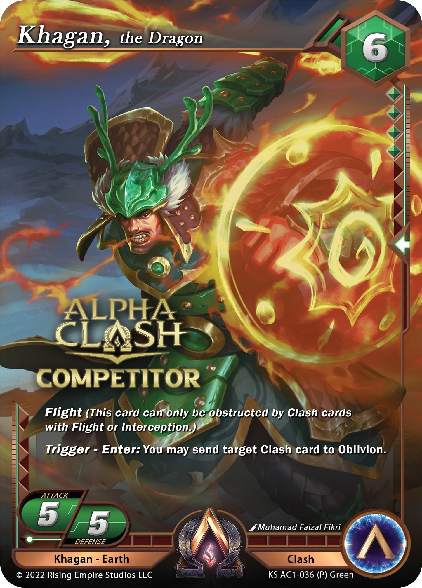 Khagan the Dragon (Competitor Promo) (1036) [KS AC1] - Alpha Clash Single