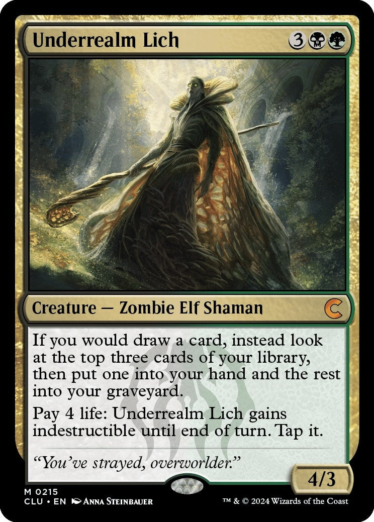 Underrealm Lich (215) [CLU] - MTG Single