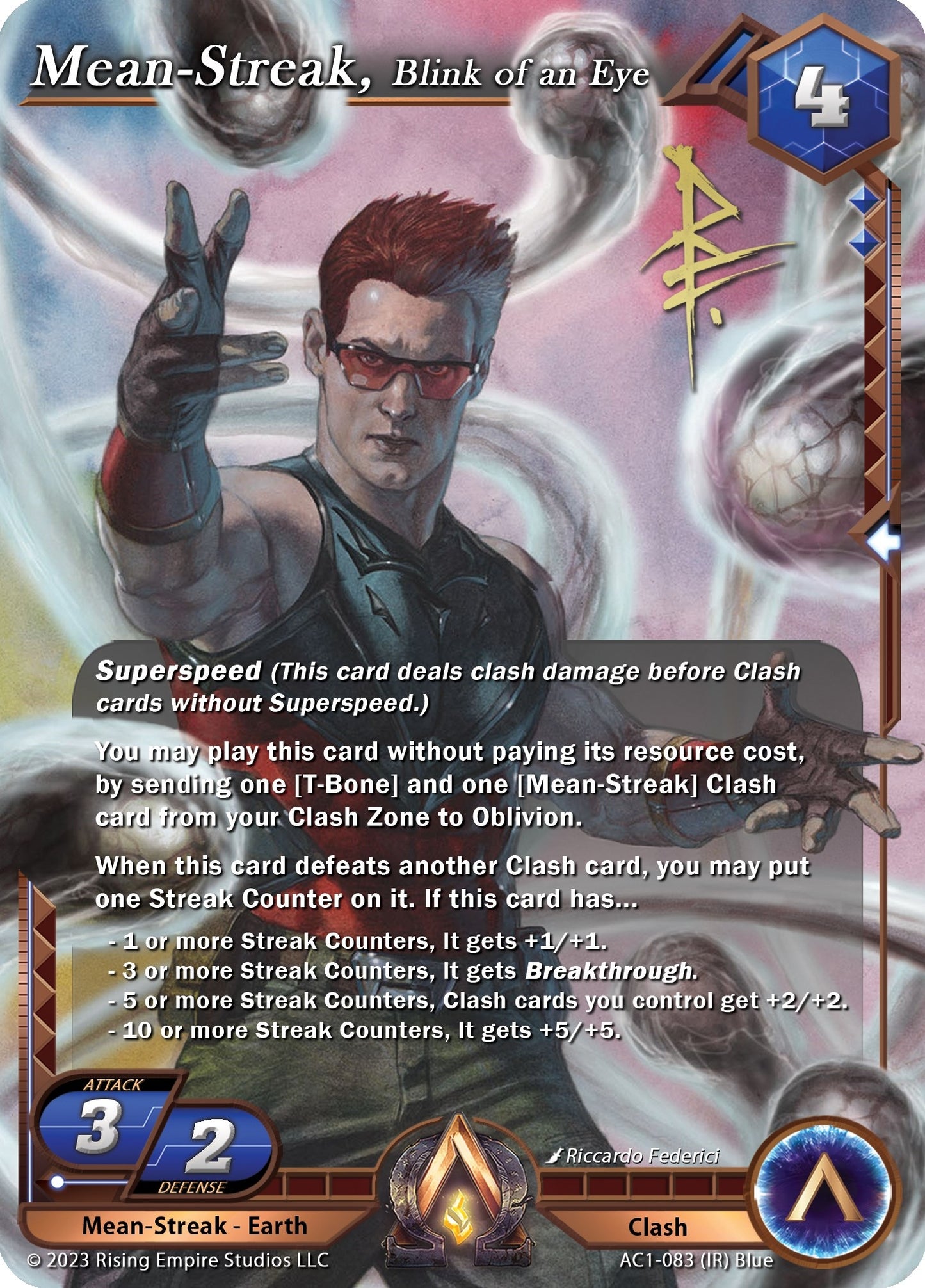Mean-Streak Blink of an Eye (Iconic Rare) (1083) [AC1] - Alpha Clash Single