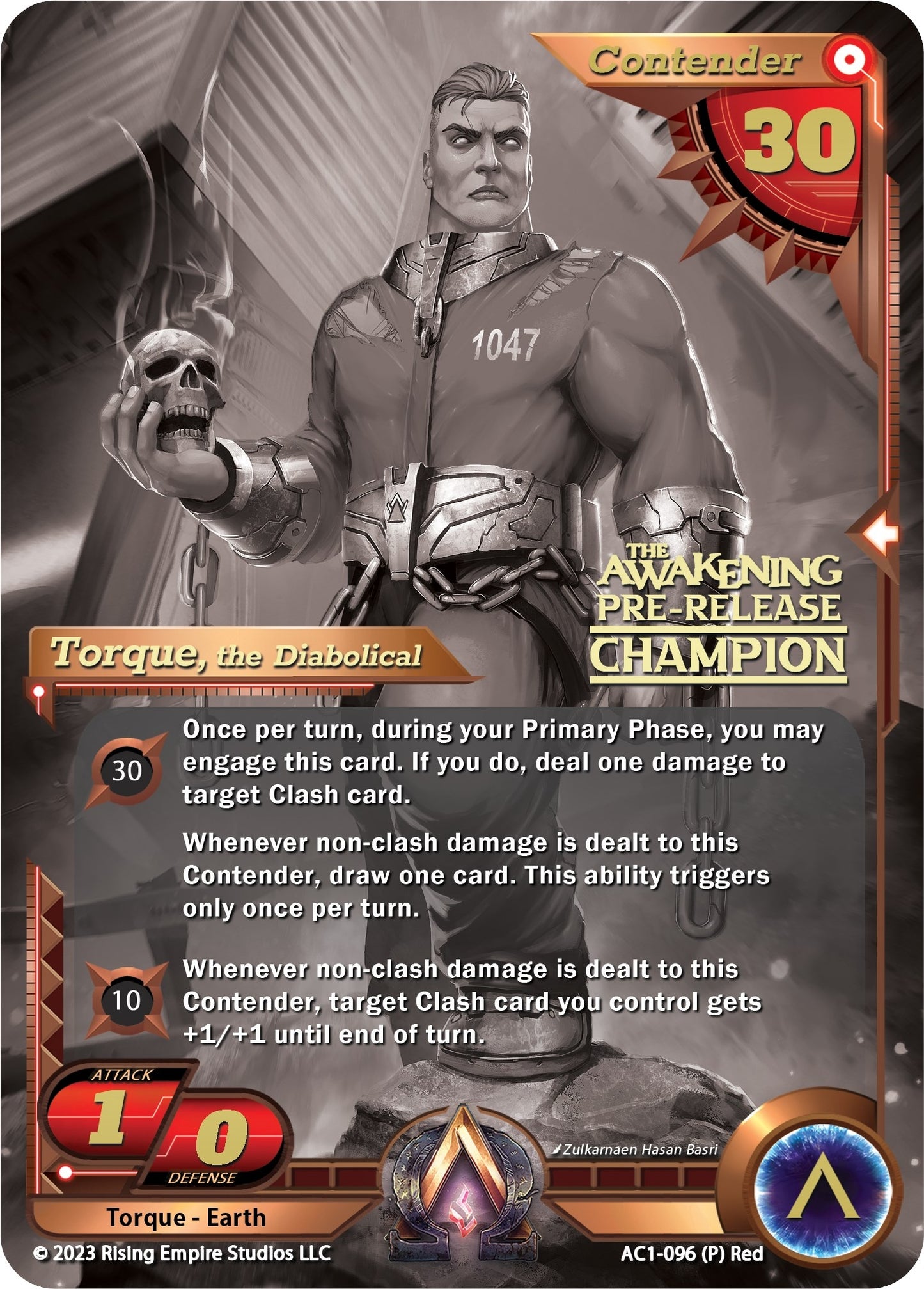 Torque the Diabolical (Pre-Release Champion) (1096) [AC1] - Alpha Clash Single