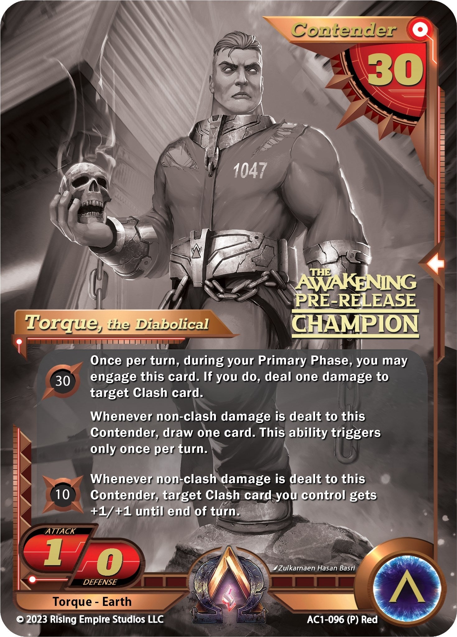 Torque the Diabolical (Pre-Release Champion) (1096) [AC1] - Alpha Clash Single