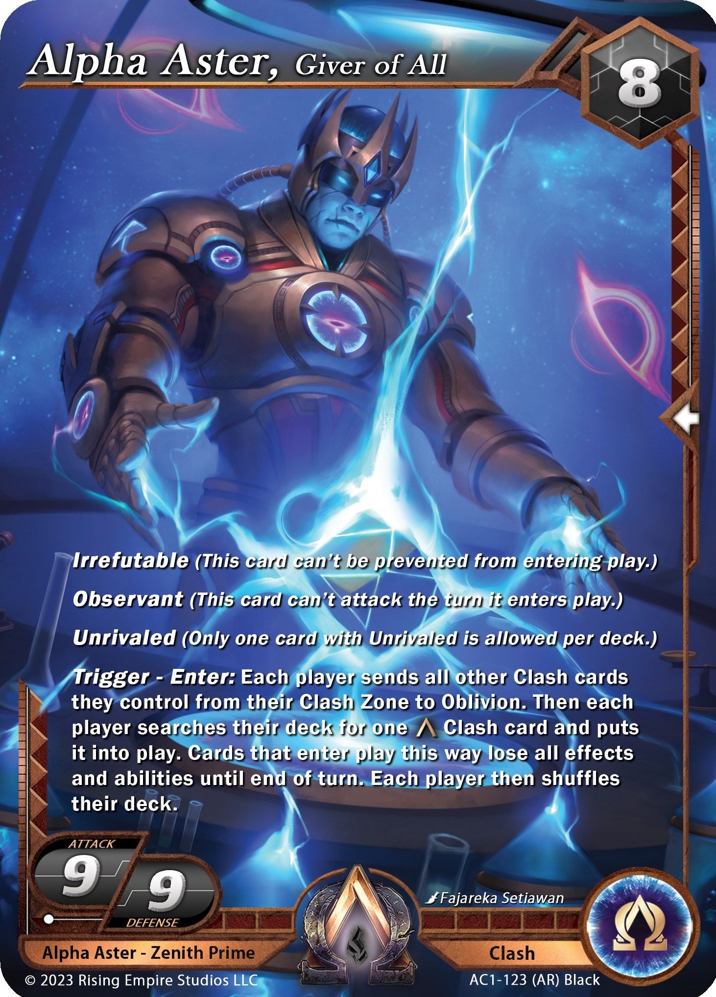 Alpha Aster Giver of All (Alpha Rare) (1123) [AC1] - Alpha Clash Single