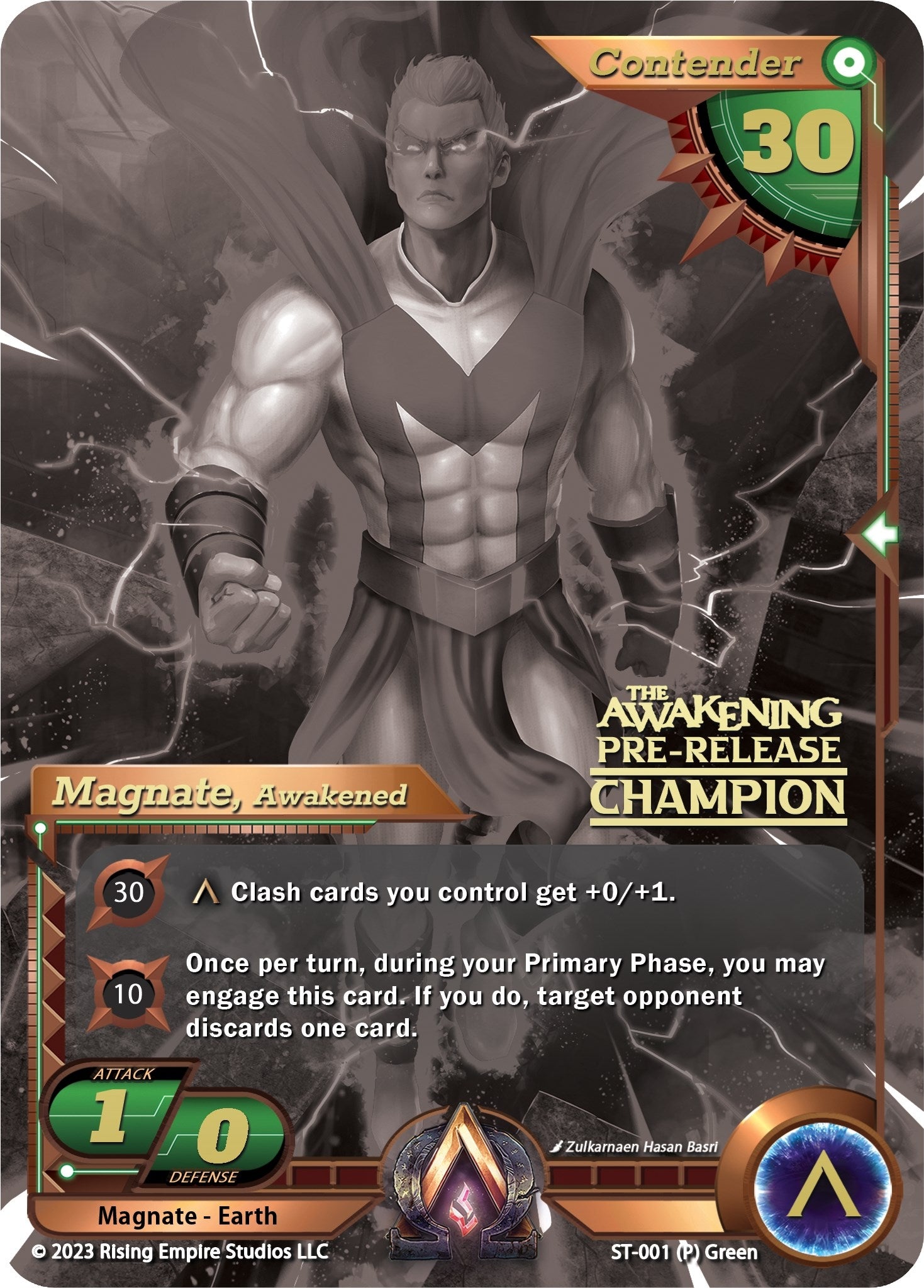 Magnate Awakened (Pre-Release Champion) (1) [AC1] - Alpha Clash Single