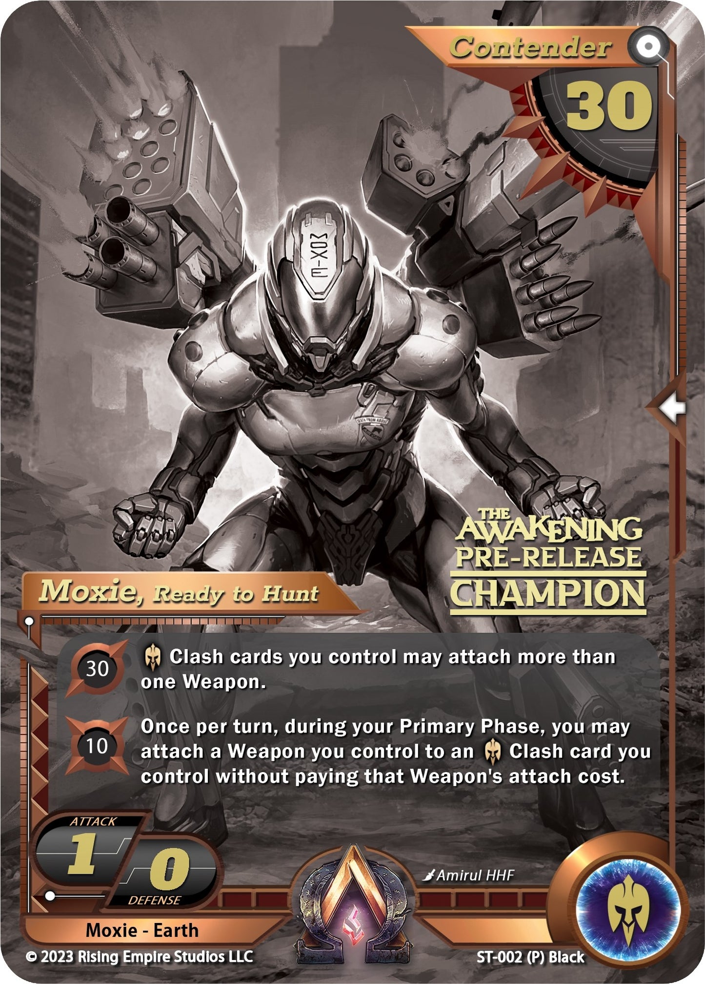 Moxie Ready to Hunt (Pre-Release Champion) (2) [AC1] - Alpha Clash Single