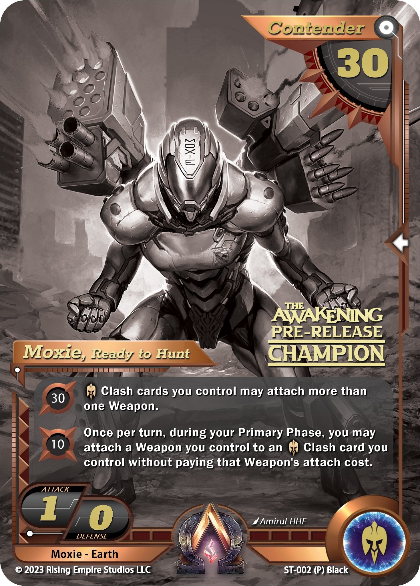 Moxie Ready to Hunt (Pre-Release Champion) (2) [AC1] - Alpha Clash Single