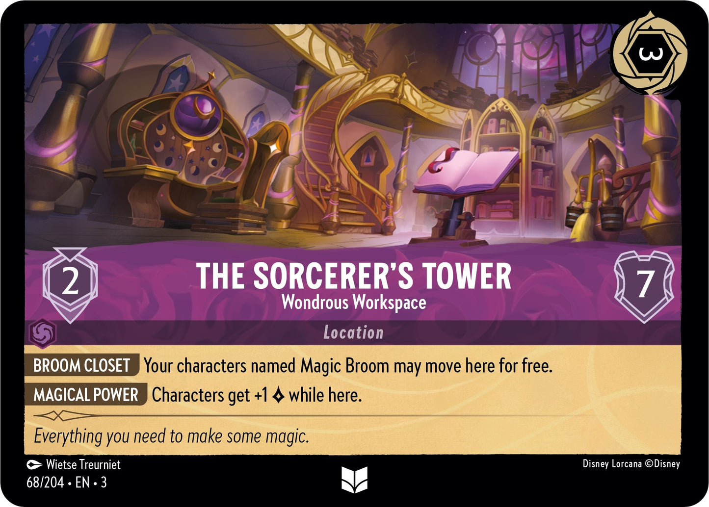 The Sorcerer’s Tower - Wondrous Workspace (68) (3) - Disney Lorcana Single