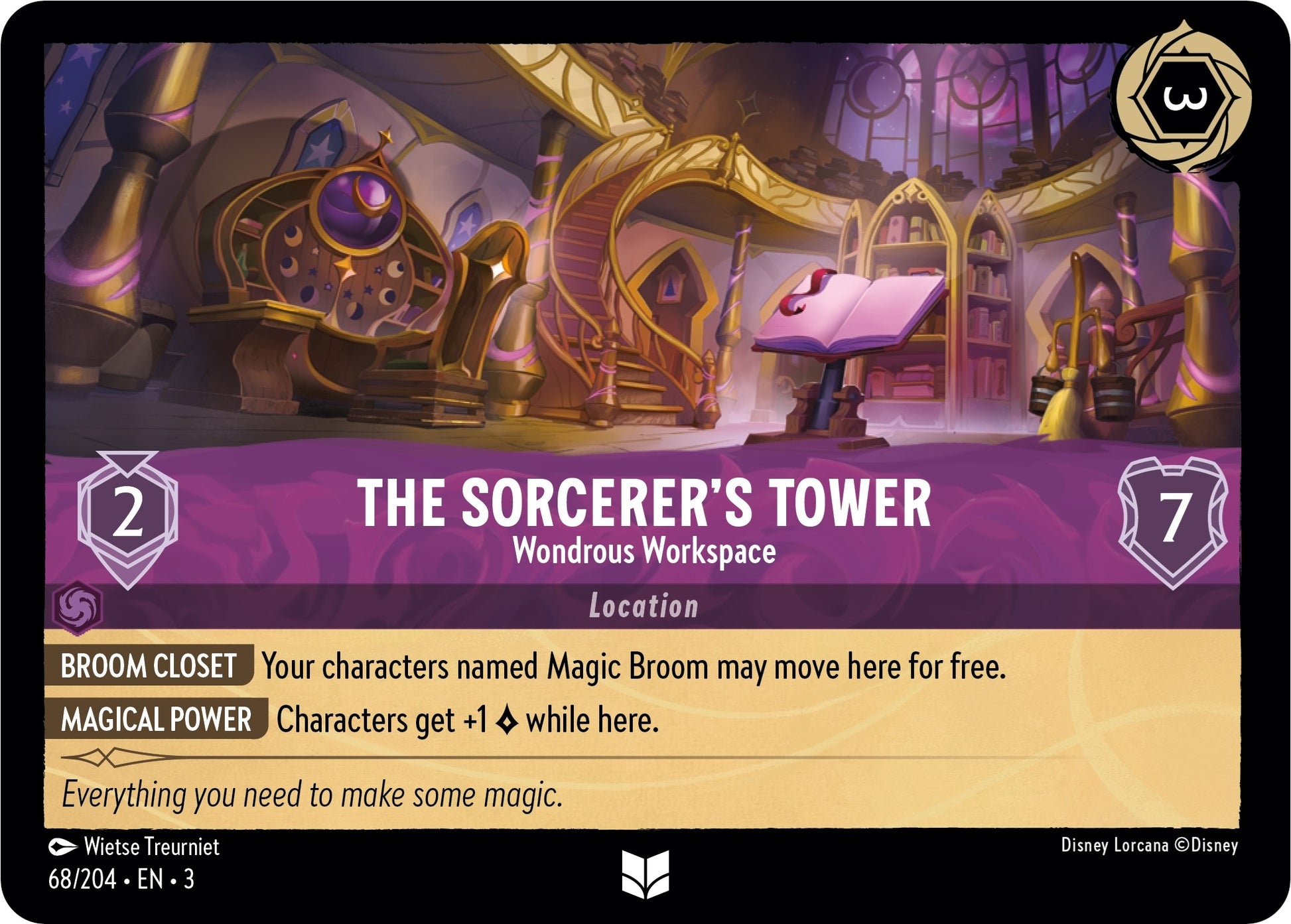 The Sorcerer’s Tower - Wondrous Workspace (68) (3) - Disney Lorcana Single