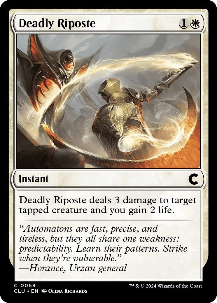 Deadly Riposte (58) [CLU] - MTG Single