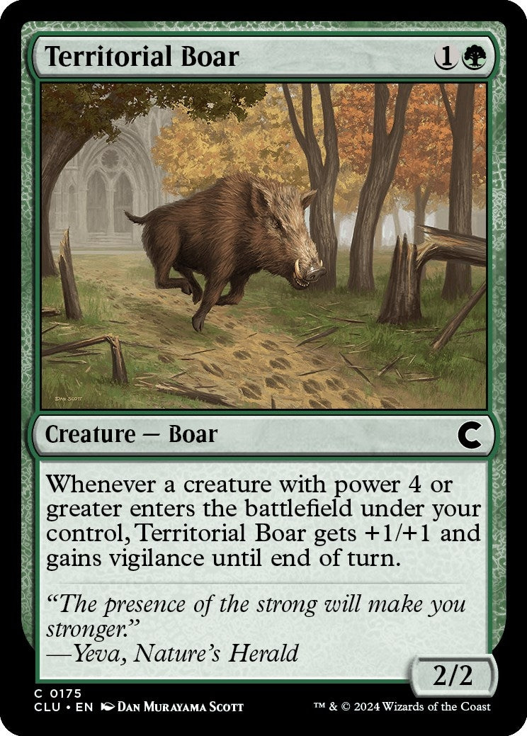 Territorial Boar (175) [CLU] - MTG Single