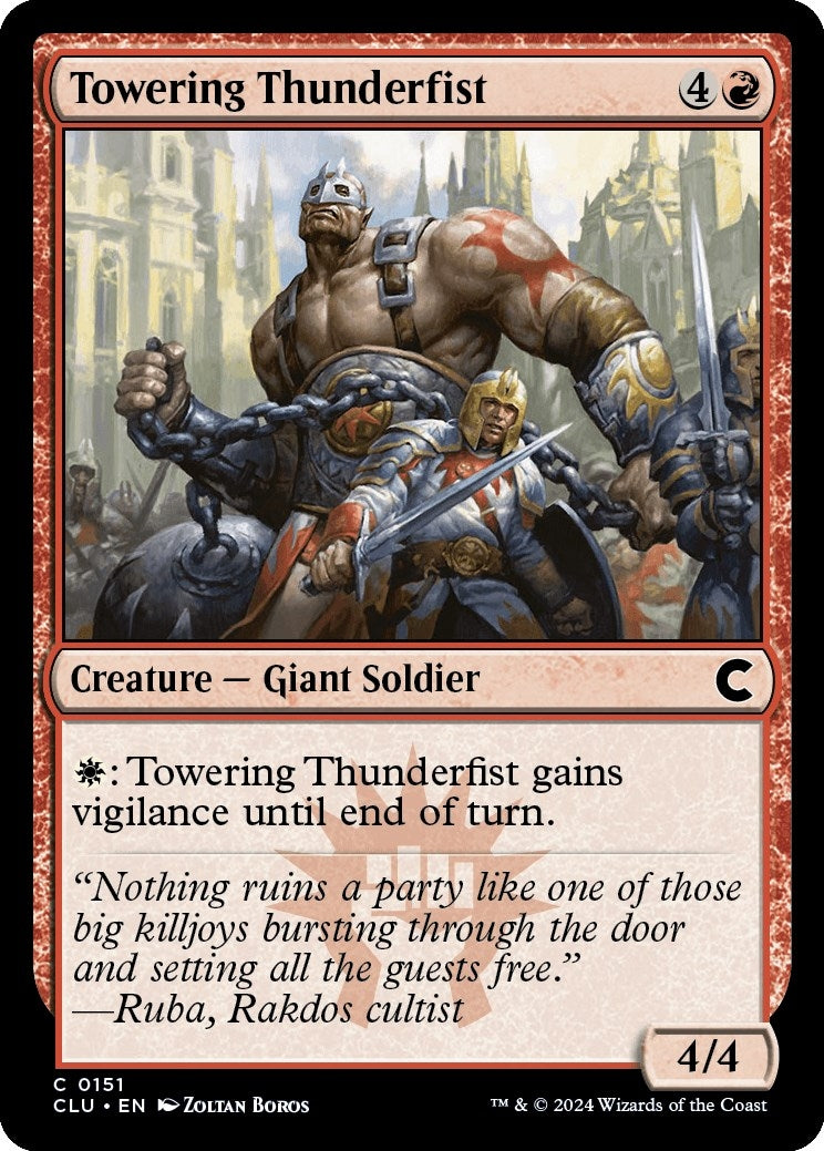 Towering Thunderfist (151) [CLU] - MTG Single