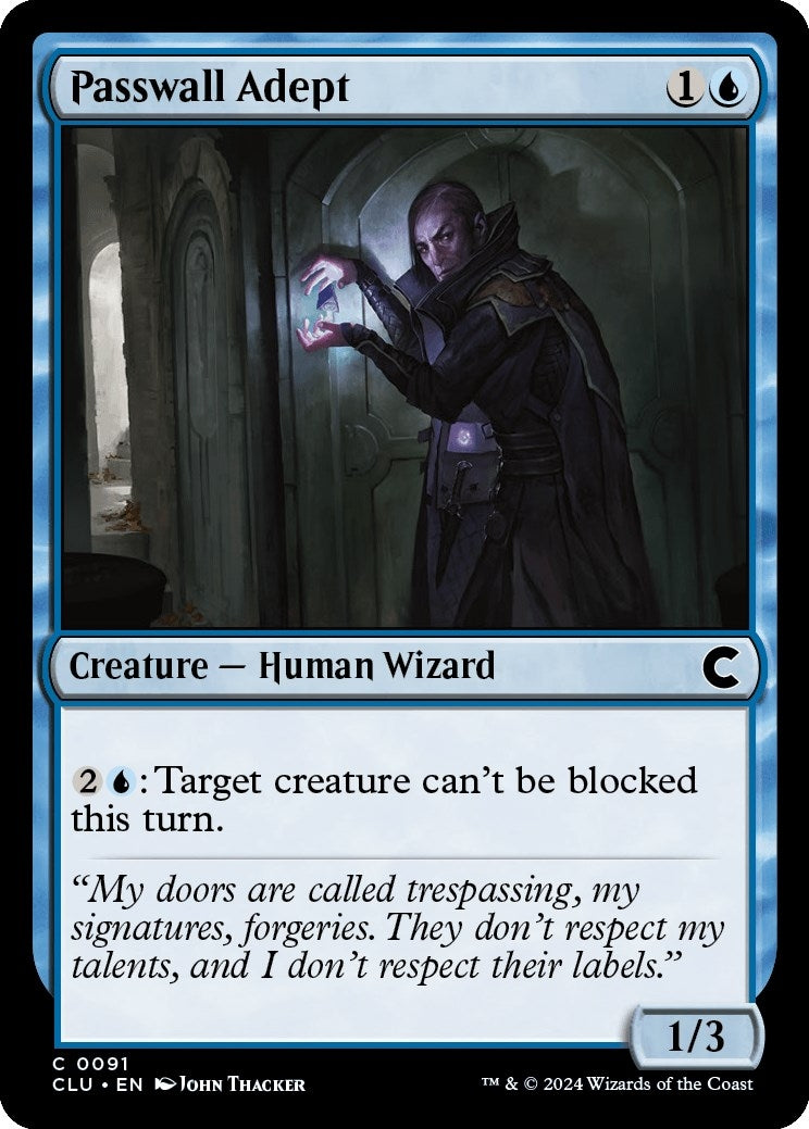 Passwall Adept (91) [CLU] - MTG Single
