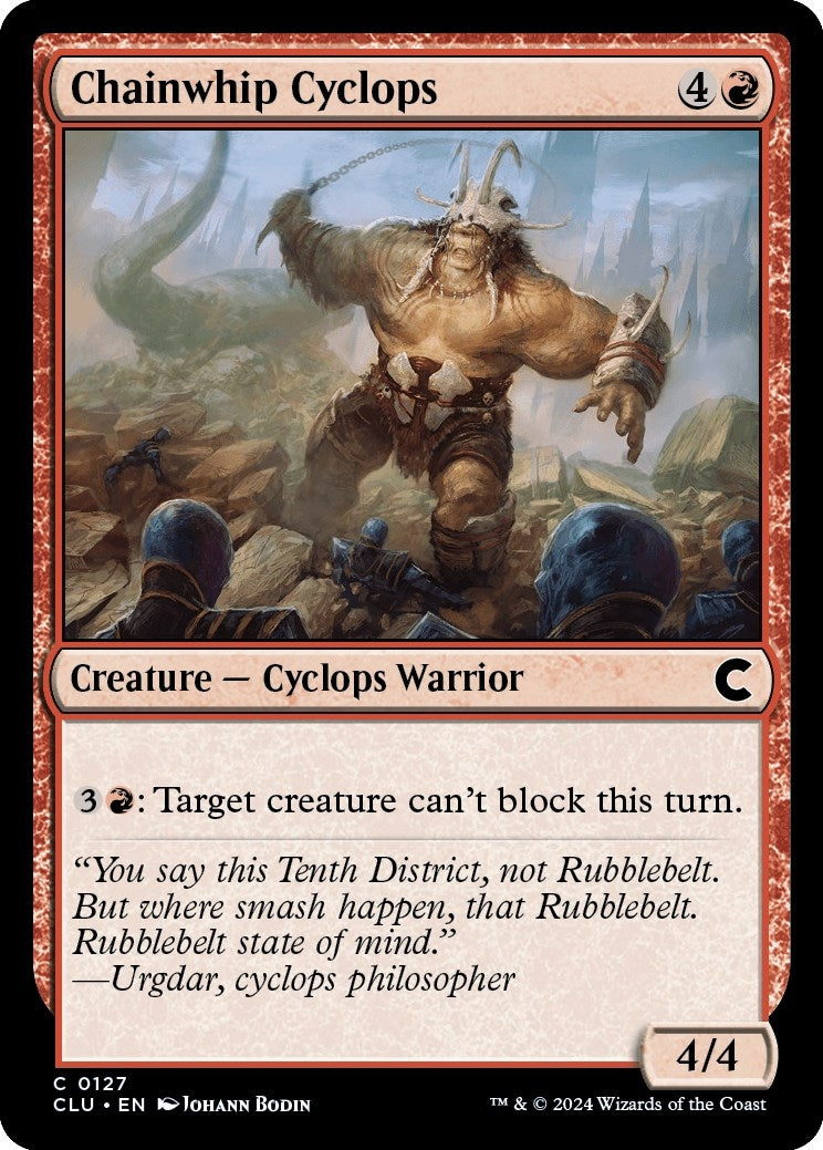 Chainwhip Cyclops (127) [CLU] - MTG Single