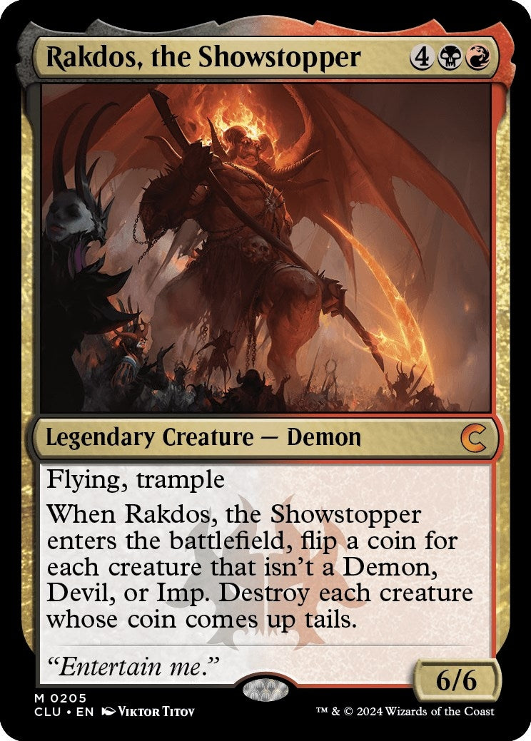 Rakdos the Showstopper (205) [CLU] - MTG Single