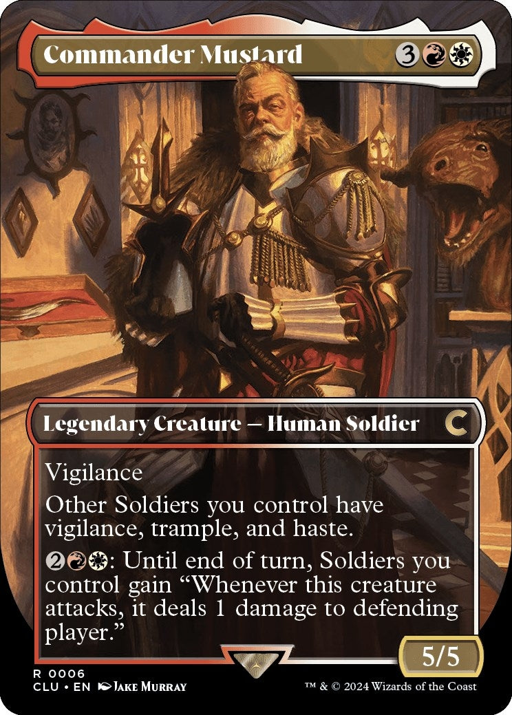 Commander Mustard (Borderless) (6) [CLU] - MTG Single