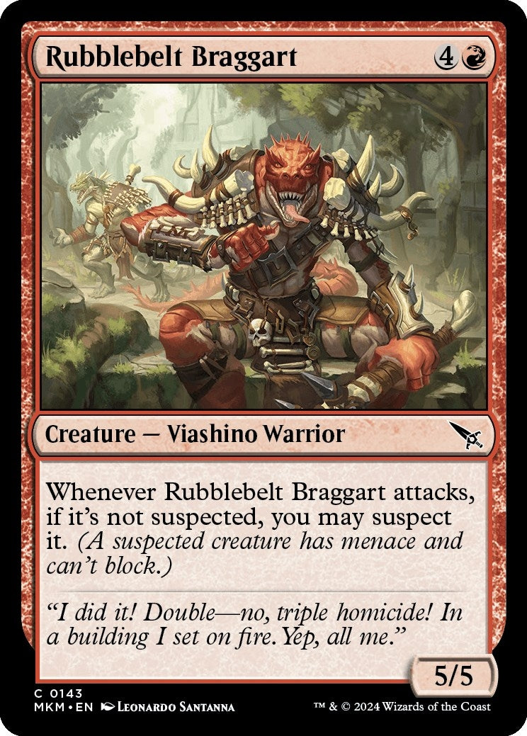 Rubblebelt Braggart (143) [MKM] - MTG Single