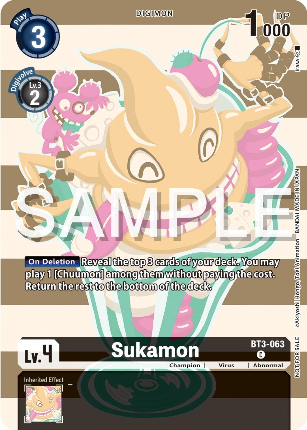 Sukamon (Digimon Illustration Competition Pack 2023) (3063) [BT01-03] - Digimon Card Game Single