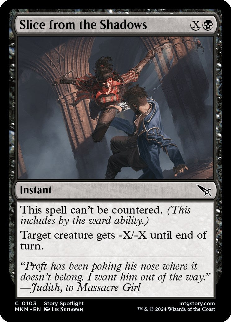 Slice from the Shadows (103) [MKM] - MTG Single