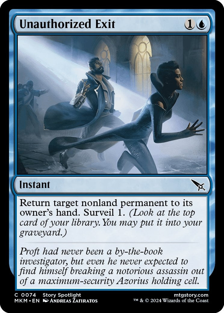 Unauthorized Exit (74) [MKM] - MTG Single