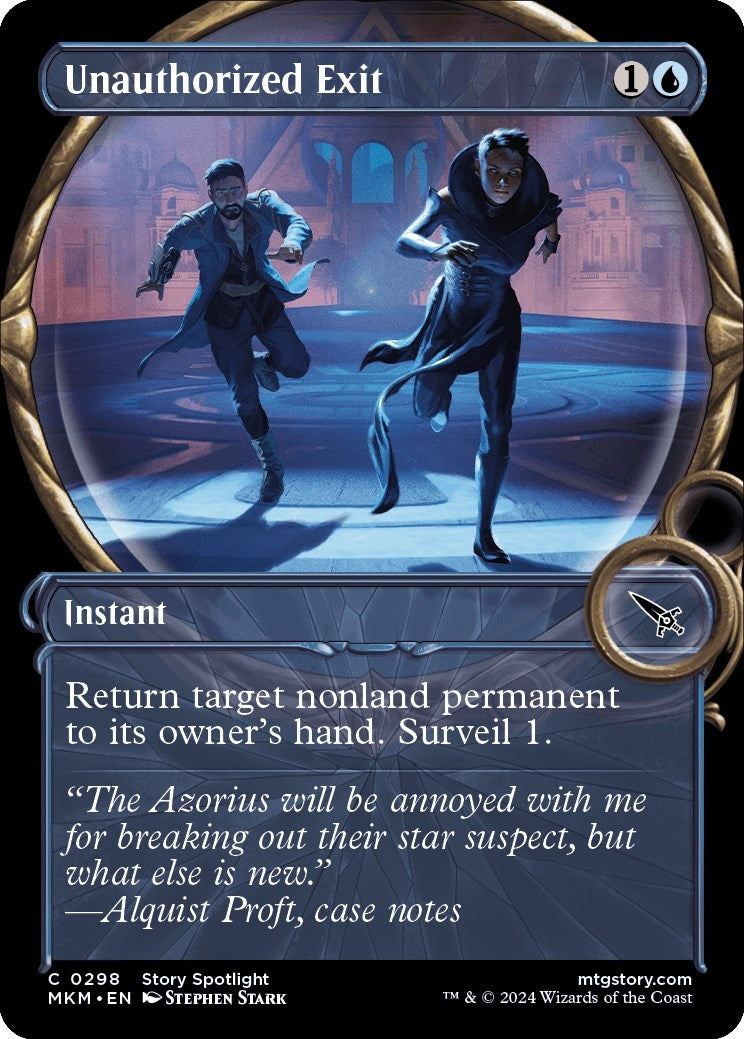 Unauthorized Exit (Showcase) (298) [MKM] - MTG Single