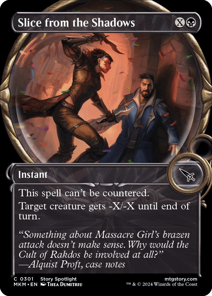 Slice from the Shadows (Showcase) (301) [MKM] - MTG Single