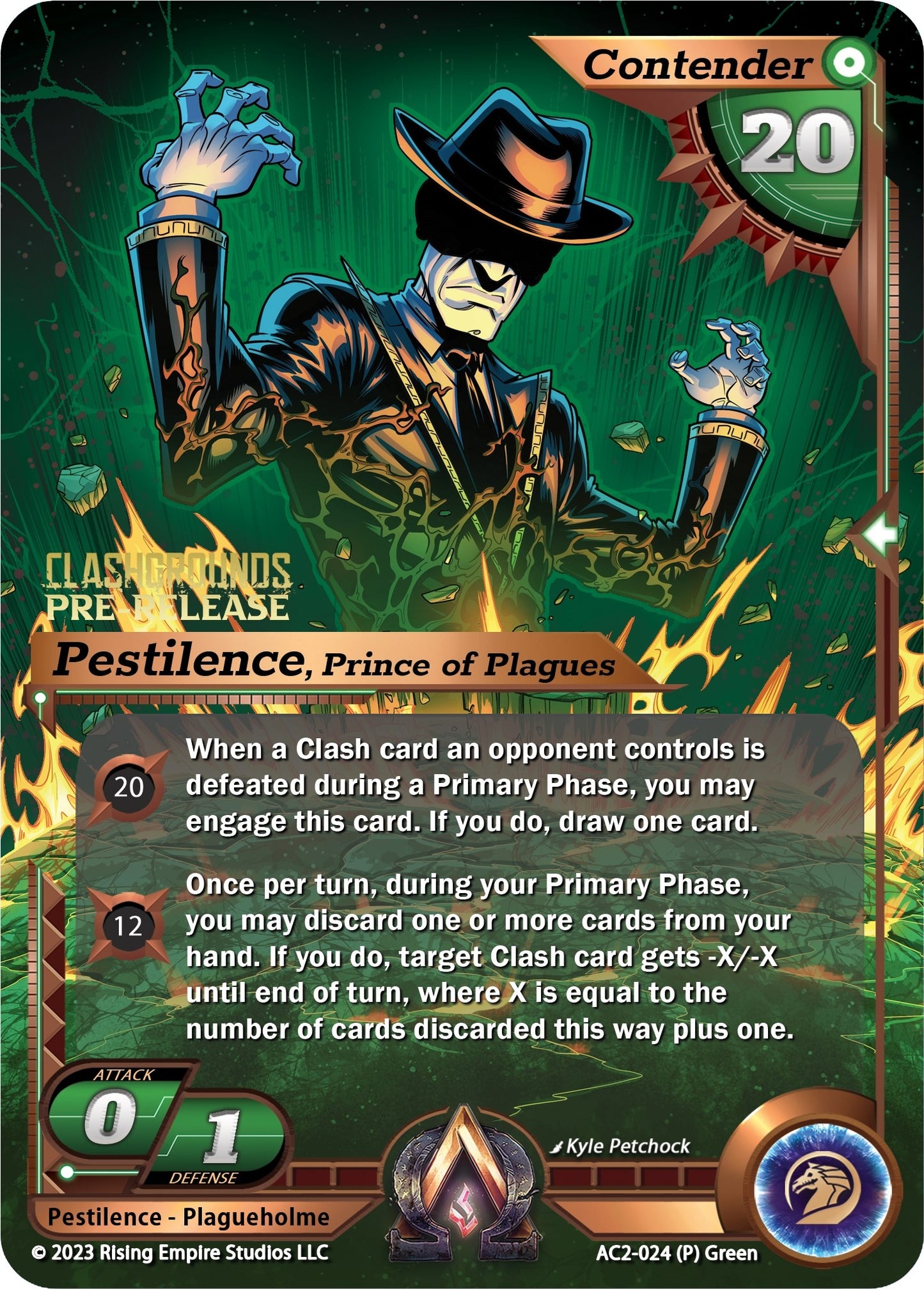 Pestilence Prince of Plagues (Pre-Release) (2024) [AC2] - Alpha Clash Single